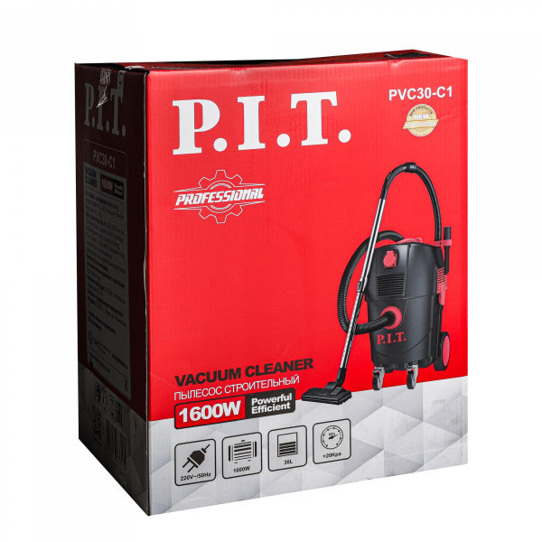 картинка Пылесос строительный P.I.T. PVC30-C1 от магазина borisov-pro.